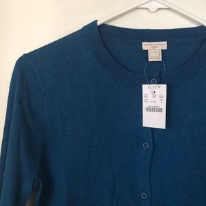 JCrew Caryn Cardigan. Blue. Brand new.